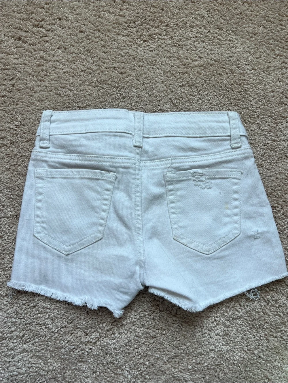 Contraband White Distressed Kids Denim Shorts